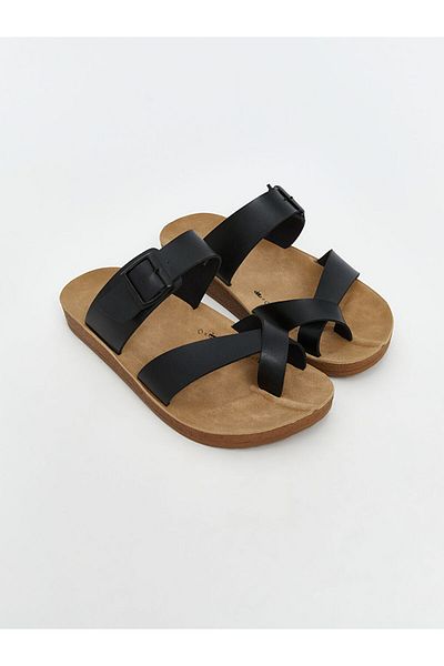 LC Waikiki Ανδρικές παντόφλες New Season Suede Look Cross Strap - S5OR06Z8
