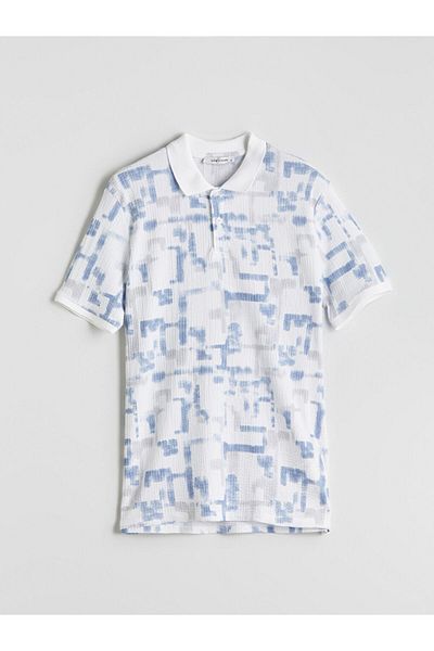 LC Waikiki Polo Neck Patterned Men's T-Shirt