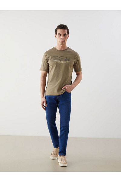 LC Waikiki Crew Neck Printed Combed Cotton Men's T-Shirt
