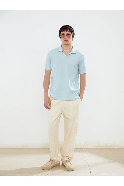 LC Waikiki Tricou pentru bărbați cu mânecă scurtă cu guler polo sezon nou - S5IM13Z8