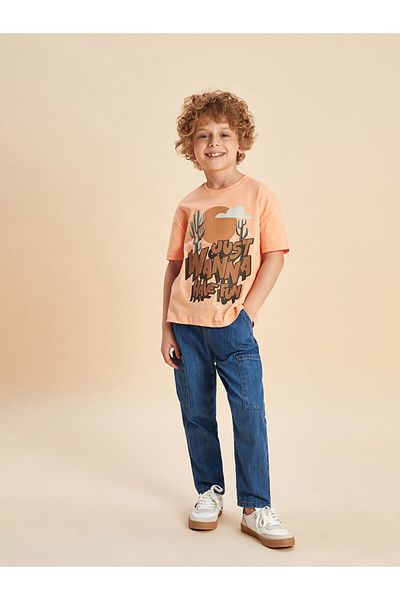 LC Waikiki Indigo Waist Elasticated Boy's Jogger Jean Trousers