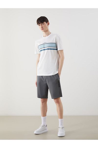 LC Waikiki New Season Standard Fit Printed Men's Sort - S5Ff17Z8