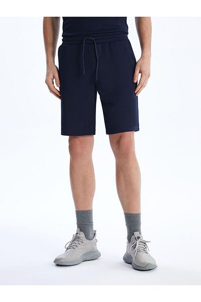 LC Waikiki Navy Blue Slim Fit Sportsman Premium Shorts Bu03