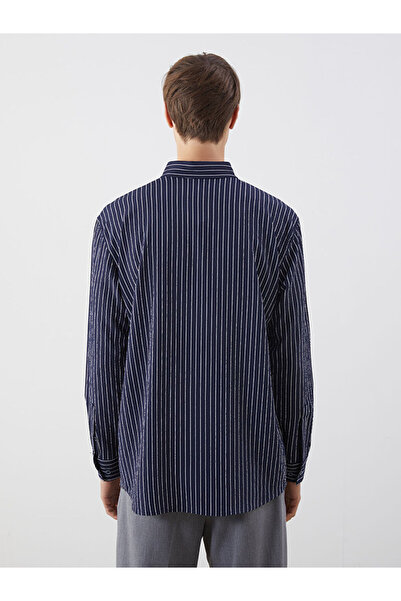 LC Waikiki LCW Slim Fit Çizgili Erkek Gömlek