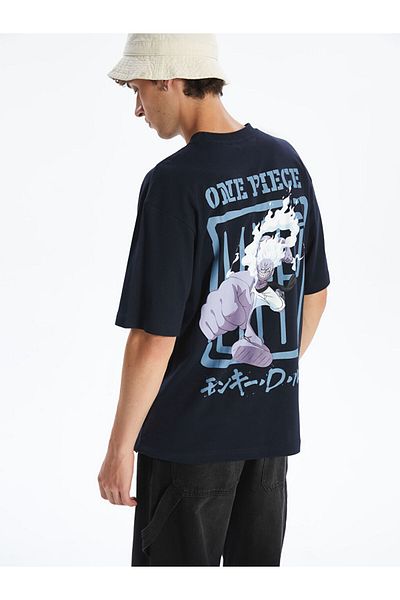 LC Waikiki Crew Neck Printed Combed Cotton Men's T-Shirt