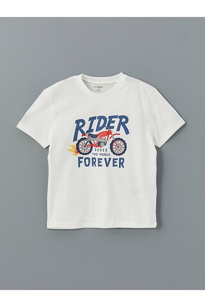 LC Waikiki Crew Neck Printed Boy's T-Shirt