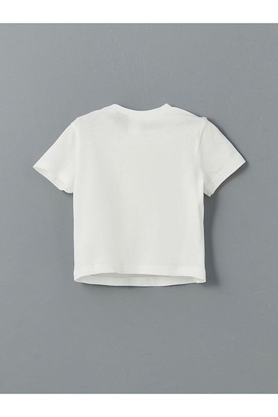 LC Waikiki Crew Neck Short Sleeve Printed Baby Boy T-Shirt