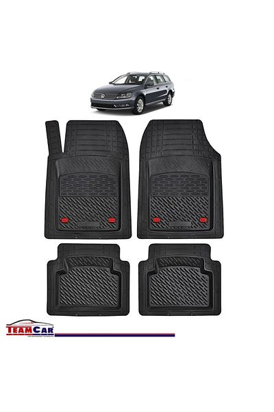 TEAMCAR ® Car Mats Tray Type Compatible with Volkswagen Passat B7 Variant, Estate (2010–2014)