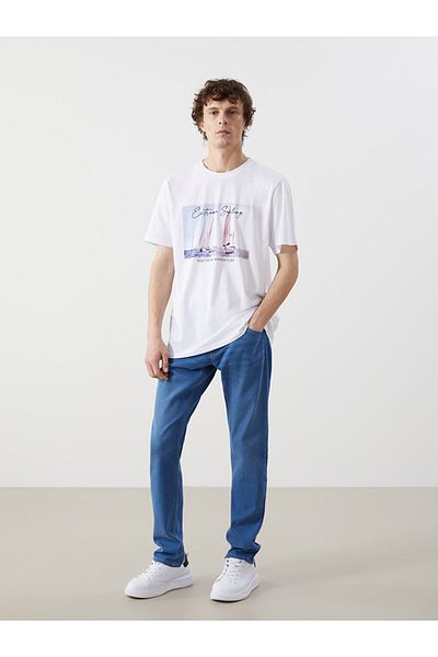 LC Waikiki Tricou pentru bărbați cu imprimeu Crew Neck New Season - S5I519Z8
