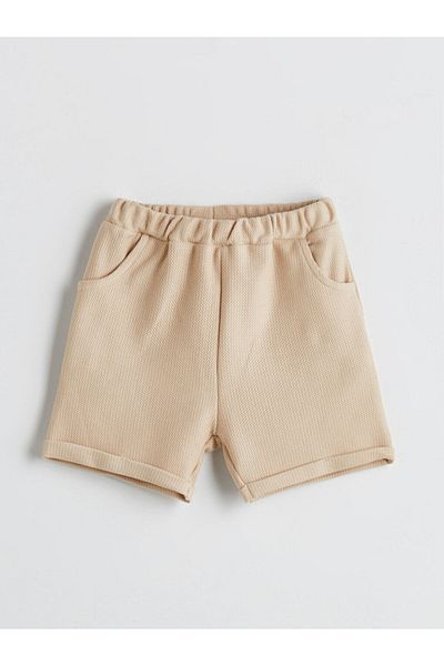 LC Waikiki Basic Baby Boy Shorts with Elastic Waist
