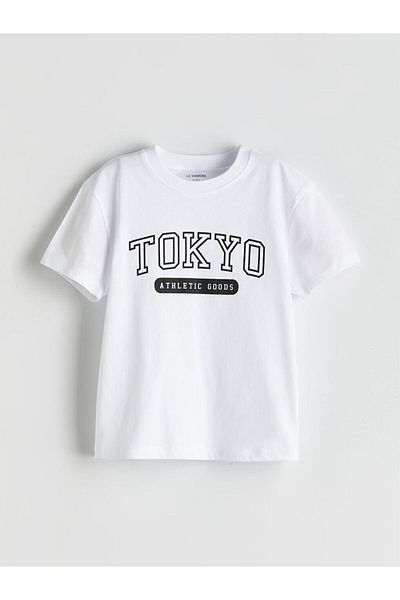 LC Waikiki Crew Neck Printed Boy's T-Shirt