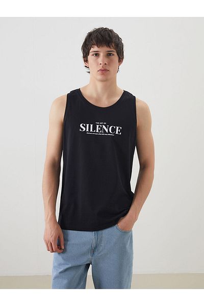LC Waikiki Crew Neck Printed Men's Sleeveless T-Shirt