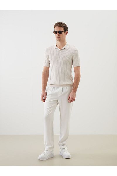 LC Waikiki New Season Polo Neck Short Sleeve Men's Knitwear Sweater - S5K631Z8