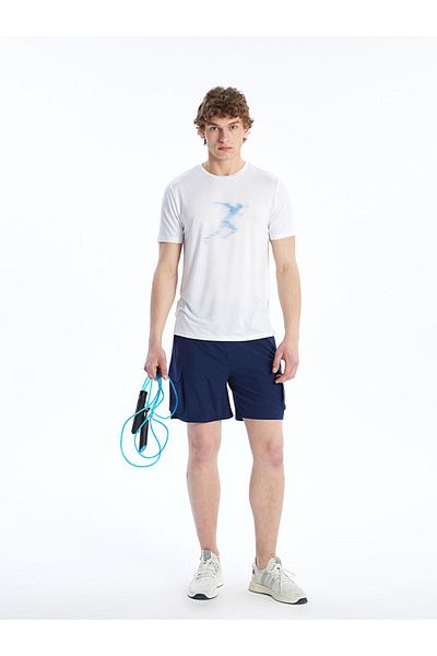LC Waikiki Crew Neck Short Sleeve Printed Men's Sports T-Shirt
