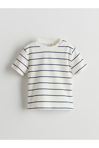 LC Waikiki Crew Neck Striped Baby Boy T-Shirt 2 Pack