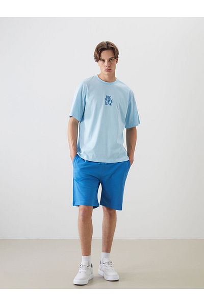 LC Waikiki New Season Crew Neck Printed Combed Cotton Men's T-Shirt - S5Qn84Z8
