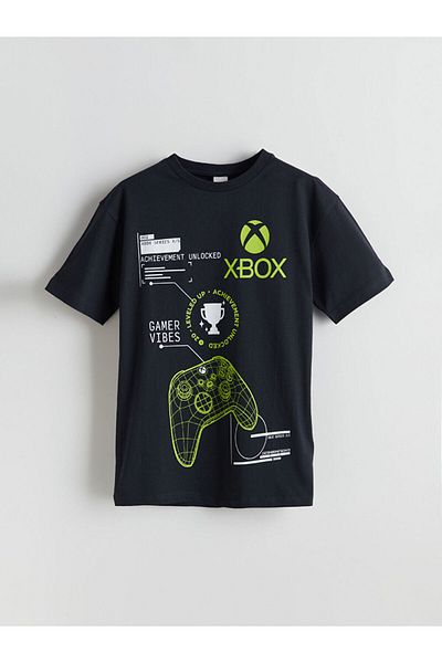 LC Waikiki Crew Neck Xbox Printed Boys' T-Shirt
