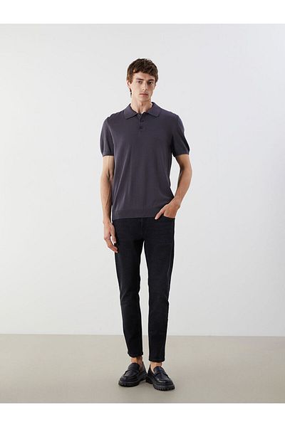 LC Waikiki Polo Neck Short Sleeve Men's Knitwear Sweater