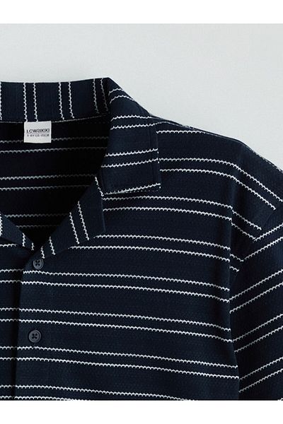 LC Waikiki Striped Short Sleeve Boy's Shirt