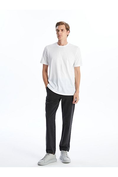 LC Waikiki Crew Neck Combed Cotton Men's T-Shirt