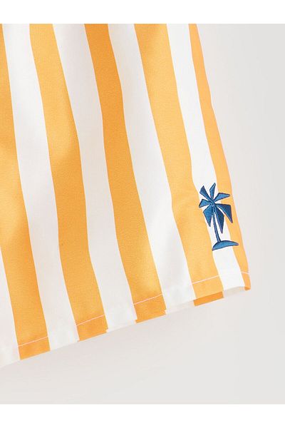 LC Waikiki Boys' Swimming Shorts with Elastic Waist and Stripes