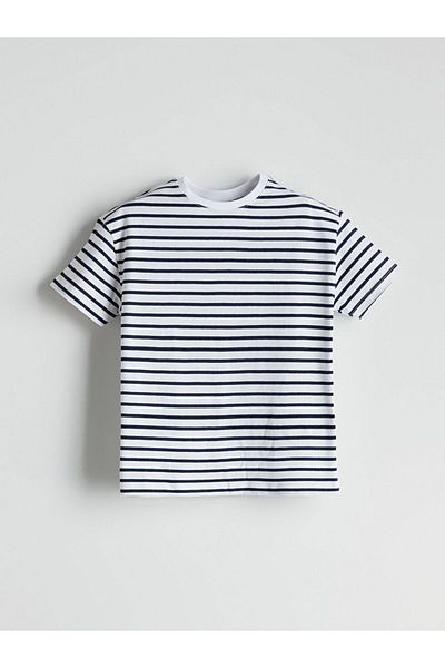 LC Waikiki Crew Neck Striped Boy T-Shirt