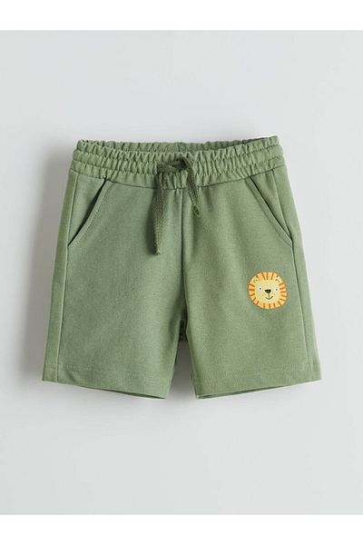 LC Waikiki New Season Printed Boys' Shorts with Elastic Waist - S5Iu83Z1
