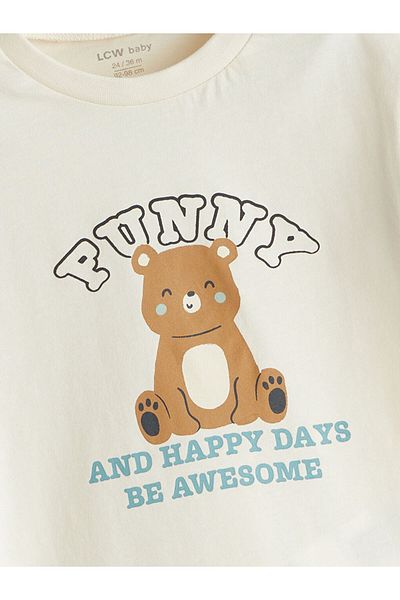 LC Waikiki Cute Bear Printed Baby Boy T-Shirt