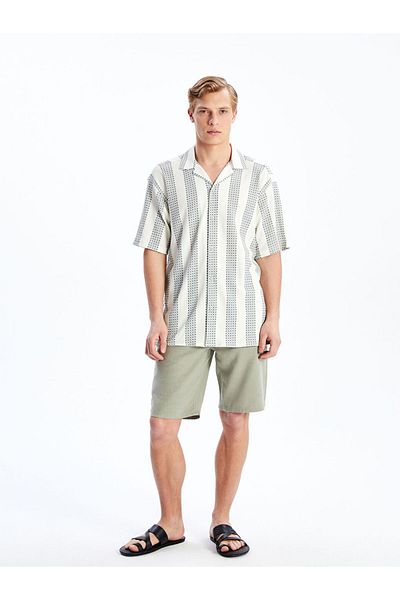 LC Waikiki Regular Fit Short Sleeve Patterned Men's Shirt