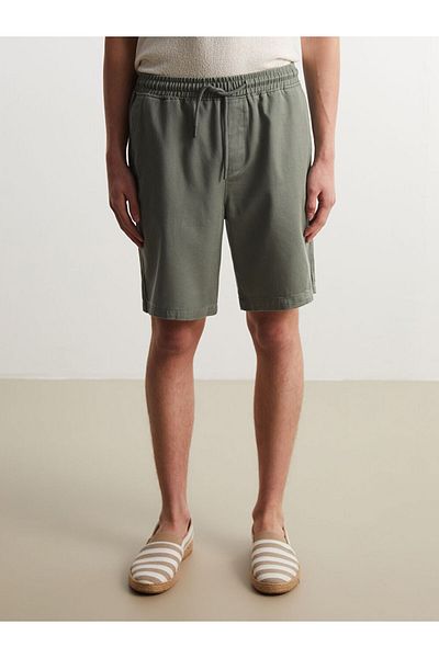 LC Waikiki Xside Green Comfortable Fit Gabardine Men's Shorts