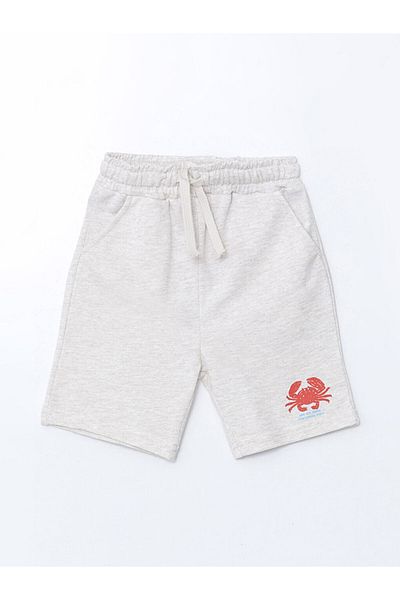 LC Waikiki Printed Boys' Shorts with Elastic Waist