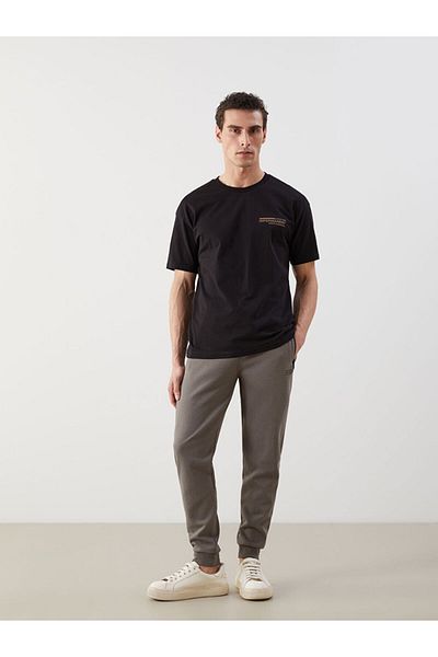 LC Waikiki New Season Crew Neck Κοντό μανίκι εμπριμέ χτενισμένο βαμβακερό ανδρικό Tisort - S5J855Z8