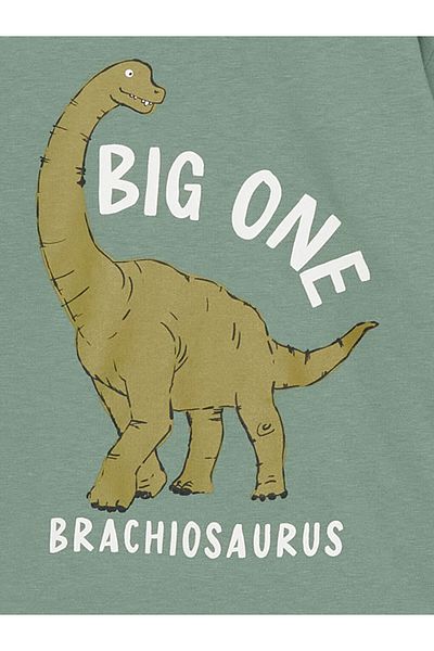 LC Waikiki Crew Neck Dinosaur Printed Boys' T-Shirt