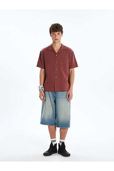 LC Waikiki Regular Fit Short Sleeve Men's Jean Shirt