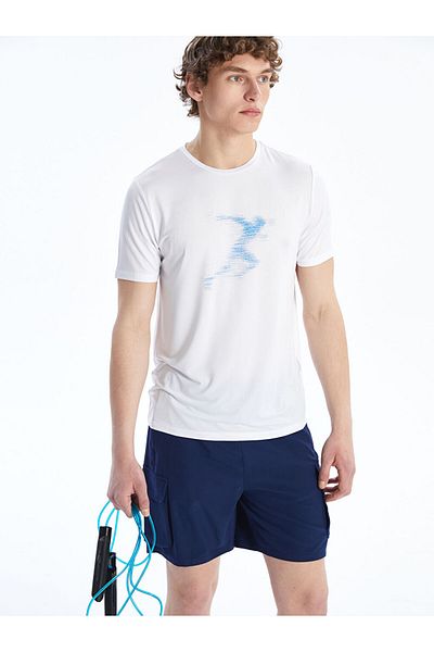 LC Waikiki Crew Neck Short Sleeve Printed Men's Sports T-Shirt
