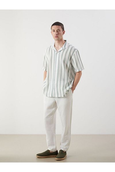 LC Waikiki Regular Fit Short Sleeve Men's Textured Shirt