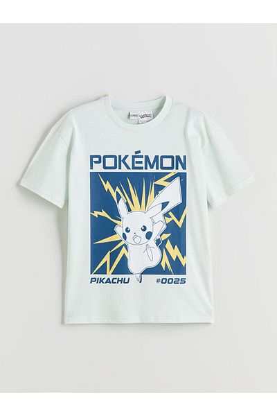 LC Waikiki Νέα σεζόν Crew Neck Pikachu Printed Boy's Tisort - S5IP09Z4