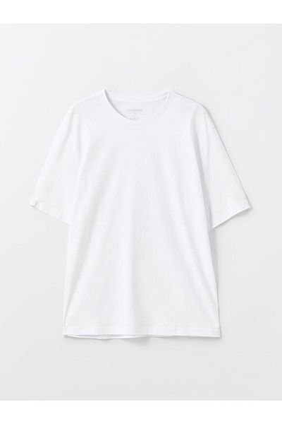 LC Waikiki Plus Size Crew Neck 100% Cotton Men's T-Shirt