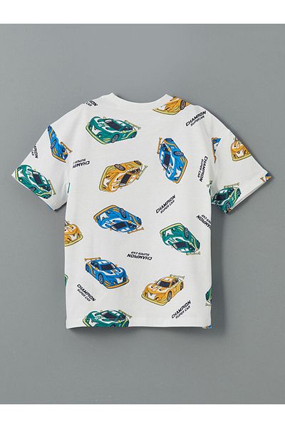 LC Waikiki Crew Neck Printed Boy's T-Shirt