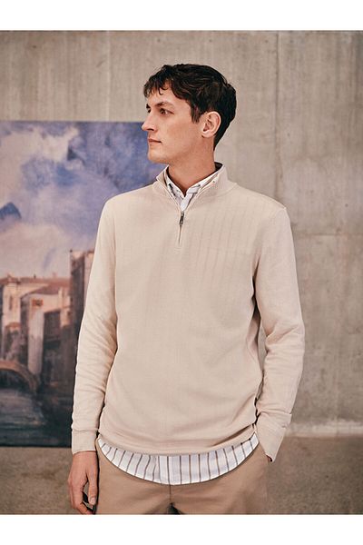 LC Waikiki High Collar Long Sleeve Men's Knitwear Sweater