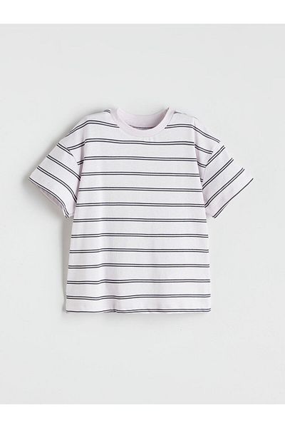 LC Waikiki Crew Neck Baby Boy T-Shirt and Shorts 2-Piece
