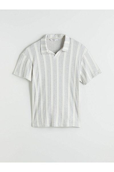LC Waikiki New Season Polo Neck Striped Men's T-Shirt - S5Q407Z8