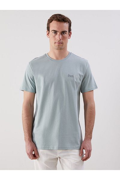 LC Waikiki Tricou pentru bărbați din bumbac pieptănat imprimat cu gât crew de sezon nou - S5K058Z8