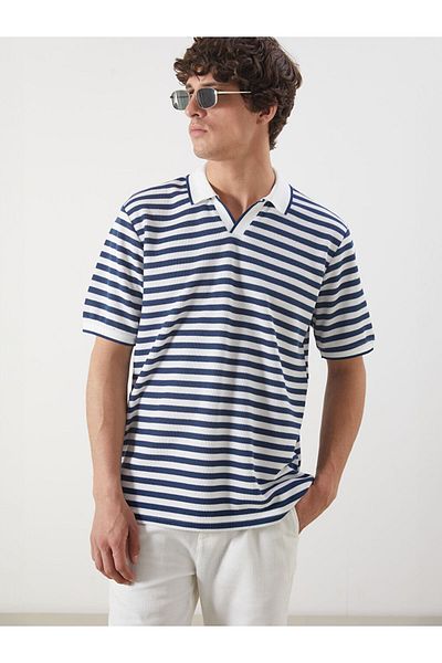 LC Waikiki Polo Neck Striped Men's T-Shirt