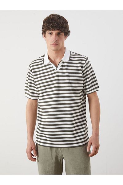 LC Waikiki Polo Neck Striped Men's T-Shirt