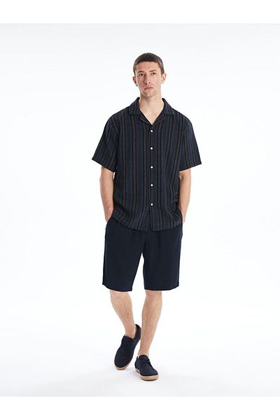 LC Waikiki Regular Fit Short Sleeve Striped Men's Shirt