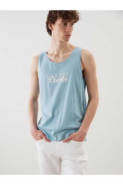 LC Waikiki New Season Crew Neck Printed Men's Sleeveless T-Shirt - S5Fd99Z8