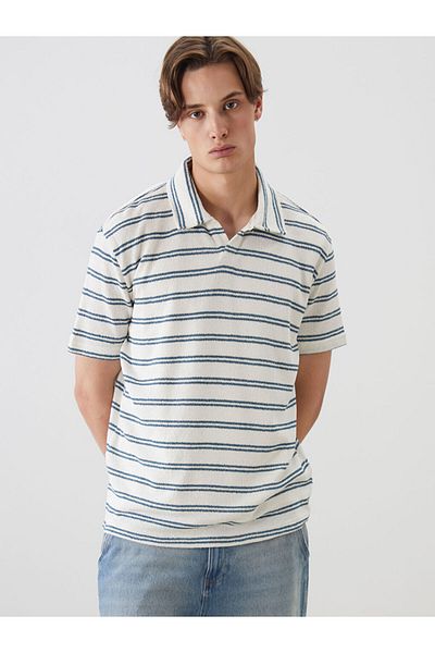 LC Waikiki Polo Neck Striped Men's T-Shirt