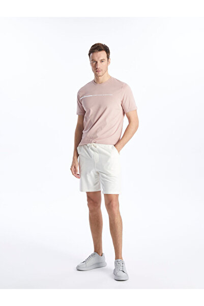 LC Waikiki Ecru Standard Fit Men's Shorts