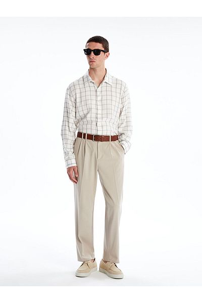 LC Waikiki Comfortable Fit Long Sleeve Plaid Men's Shirt